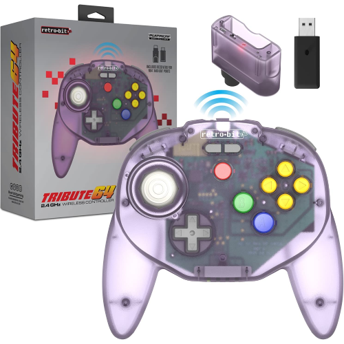 Retro Bit Tribute 64 2.4G Purple (Viola) Switch/N64 Retro Bit Tribute 64 2.4G Purple (Viola) Switch/N64